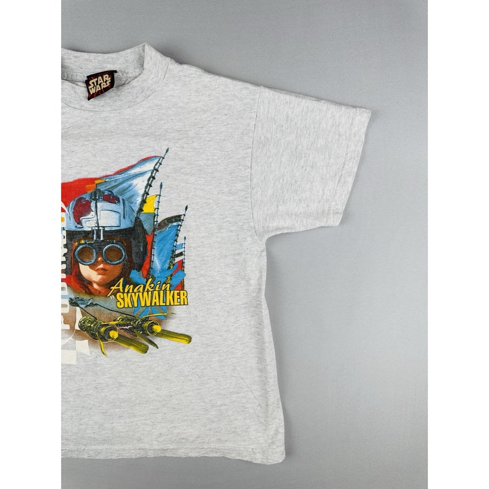 Vintage Star Wars Anakin Skywalker Podrace Kids Graphic Tshirt Size 7 - Picture 4 of 7